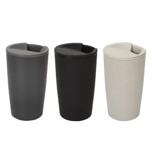 Ready to Ship Eco Friendly Cheap Plastic Wheat Straw Made Cup Mugs for Camping with Lid