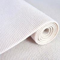 Tapis de cuisine moderne à rayures, en polyester, fabriqué à la machine, lavable, à poils ras