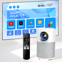 Mini-projecteur LED portable 4K Canzone H2PT Android 14 WiFi6 170 ANSI Stéréo Batterie 3200mAh Extérieur Maison Tactile 8 Go