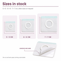 Patch en tissu non tissé avec tampon de coton, doux, respirant, patch vierge pour points d'acupuncture, patch de plâtre vide pour le nombril