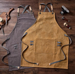 Tabliers de cuisine en toile 100% coton imperméables et résistants à l'huile pour hommes - Product Image 4