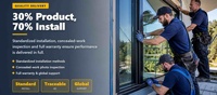 Ventanas Corredizas de Aluminio AS2047 NFRC de Diseño Simple, Resistentes a Huracanes, Insonorizadas, con Doble Vidrio y Eficiencia Energética