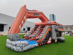 Castillo Inflable Comercial con Tobogán, Temática de Excavadora, Certificado CE, de PVC, para Niños, para <span class=keywords><strong>Alquiler</strong></span> en Eventos - Product Image 4