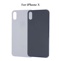 Coque Arrière en Verre pour iPhone 8 8 Plus X XR XS Max 11 Pro Max 12 13 14 15 Pro Max, Remplacement de Verre Arrière à Grande Ouverture