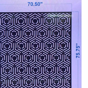 Écran décoratif de précision pour panneau géométrique découpé au jet d'eau en aluminium personnalisé pour l'architecture et les intérieurs - Product Image 1