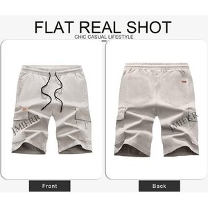 2025 pantalons de jogging décontractés sportifs pour hommes et shorts Cargo en polyester tissé avec fermeture à cordon de serrage à la taille élastique pour l'entraînement - Product Image 4