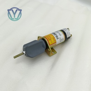 Vanne solénoïde de coupure de carburant 12V 1504-12C2U1B1S1 pour moteur diesel DF-750, pièces d'excavatrice, pièces de machines de construction - Product Image 4