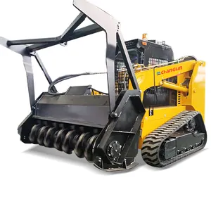 Consumption Reduction TS100 skid steer tracks skid steer loader with track with Vibratoryroller