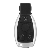 Coque de clé télécommande BGA XNRKEY à 2/3/4 boutons pour Mercedes Benz Classe A C E GLK GLA W204 W212 W205 avec support de batterie unique