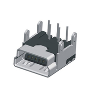 Mini conector USB tipo B hembra 5 pines conector adaptador enchufe fabricante