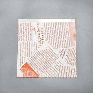 Sac en papier triangulaire imprimé sur mesure pour sandwich, sac en papier en forme de L, manchon de sac en papier, sac en papier à deux côtés ouverts - Product Image 3