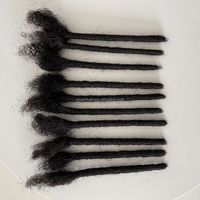 Extensions de dreadlocks en cheveux humains pour hommes et femmes, entièrement faites à la main, épaisseur 0,6 cm, peuvent être teintes, dreadlocks en vrac, extensions de locs permanentes