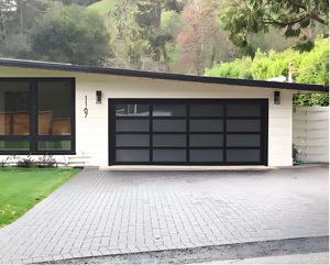 <span class=keywords><strong>Porte</strong></span> <span class=keywords><strong>de</strong></span> <span class=keywords><strong>garage</strong></span> sectionnelle automatique OEM simple et abordable avec fenêtre transparente et vue complète en verre - Product Image 5