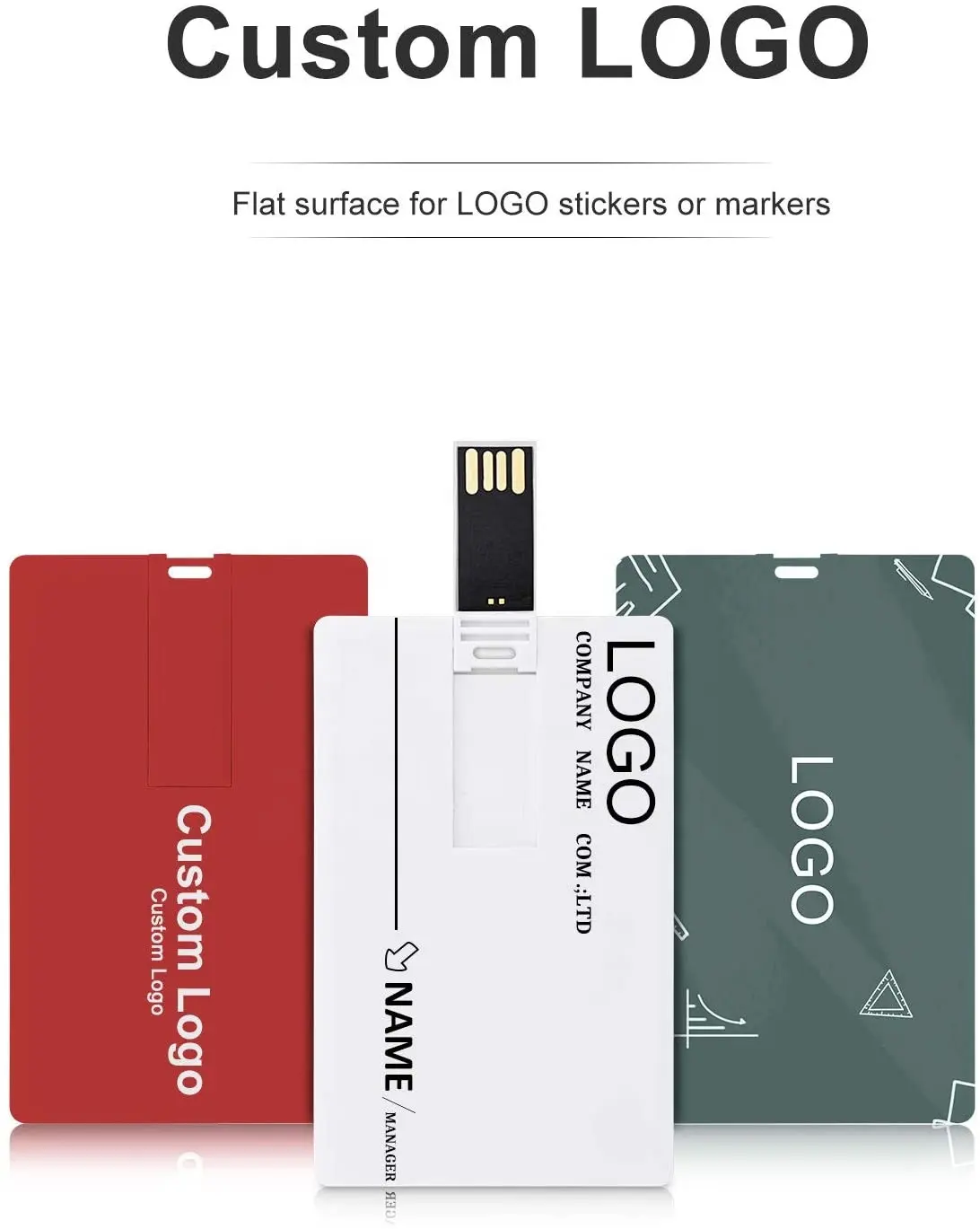 Flash drive pola warna kapasitas besar 64GB portabel, flash drive pola USB kartu mendukung kustomisasi