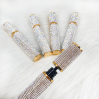 Liquide noir diamanté imperméable pour maquillage des cils en fibres de soie 4D