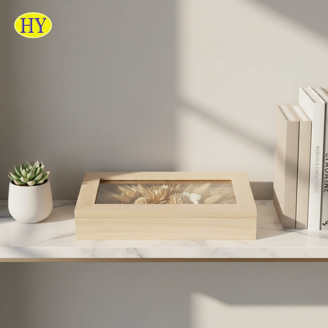 Unfinished DIY Wood Shadow Boxes Wooden Photo Box Photo Frame