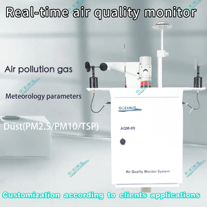 Oceanus AQM-09 thông minh xây dựng hệ thống giám sát không khí IP54 đánh giá dựa trên đám mây điều khiển trung tâm thời gian thực báo động tiết kiệm năng lượng - Product Image 2