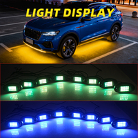 Nuevas Luces LED RGBW de 12V y 15 LED para Camiones y Automóviles, Kit de Luces Decorativas para Exteriores con Control por Aplicación
