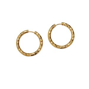 Pendientes de Acero Inoxidable con Diseño de Moda de Instagram, Chapados en Oro de 18K, Joyería Geométrica Personalizada para Mujer - Product Image 1