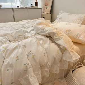 Excelente precio Sábana impresa Juego de cama Ropa de cama Diseño floral 3D Venta caliente <span class=keywords><strong>Funda</strong></span> nórdica 100% algodón - Product Image 5