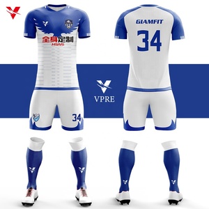 Cá Nhân Thăng Hoa Tùy Chỉnh Cộng Với Kích Thước Lớn Đồng Phục Bóng Đá Áo Sơ Mi Ngắn Tay Áo Uniformes De Futbol Với Thêu Logo M904 - Product Image 1