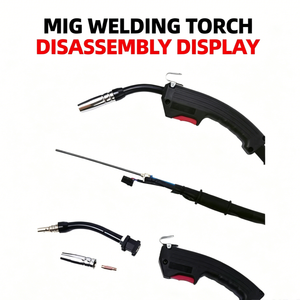 Torche de soudage MIG/MAG/Gaz MB 15AK MB 24KD WP17 WP17V plaquée cuivre 250A 54V 4m - Product Image 2