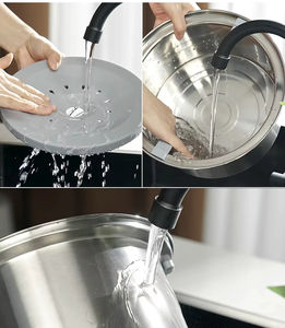 4L grande capacité sans déversement flottant chien bol d'eau chien bol d'eau lente en acier inoxydable chien bol d'eau distributeur buveurs - Product Image 5