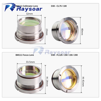 Lentille de collimation de focalisation Raysoar BM110 BM111D30 F75/100 D30 F125/155/200 Lentille de focalisation en fibre pour tête de découpe laser Raytools