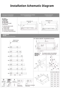 Mềm đóng 3D dưới đường sắt hướng dẫn. dưới cùng của ngăn kéo được trang bị đường ray hướng dẫn ẩn để đẩy và popping - Product Image 5