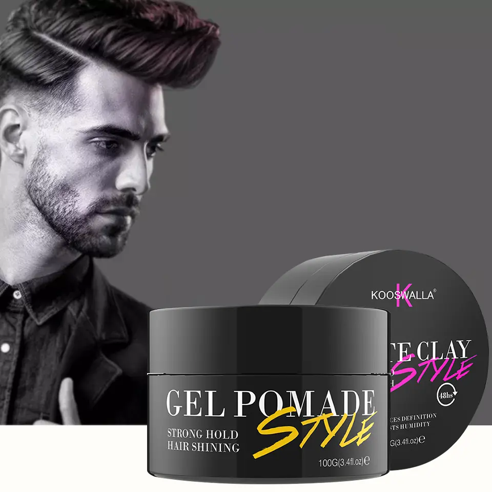New Design Gel Pomade Men Hair Styling Product Hair Wax For Edge Control