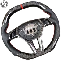 Volant en fibre de carbone véritable pour Mercedes-Benz W204 Accessoire de voiture haut de gamme