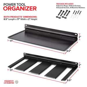 <span class=keywords><strong>ชั้น</strong></span><span class=keywords><strong>วาง</strong></span><span class=keywords><strong>ของ</strong></span>แบบลอยตัว ปรับระดับได้ รับน้ำหนักมาก สำหรับจัดเก็บเครื่องมือไฟฟ้า <span class=keywords><strong>ติด</strong></span><span class=keywords><strong>ผนัง</strong></span> สำหรับเครื่องมือไร้สาย แบตเตอรี่ ใช้ในครัว โรงรถ ห้องทำงาน โรงเก็บของ - Product Image 2