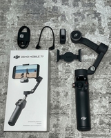Stabilisateur de cardan mobile 7P en aluminium à 3 axes avec autonomie de 10 heures, télécommande sans fil et contrôle de la minuterie
