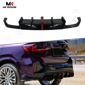 Labbro paraurti posteriore in stile VTEN nero lucido con luce a LED per <span class=keywords><strong>BMW</strong></span> X1 <span class=keywords><strong>U11</strong></span> 2024 + diffusore posteriore stile auto - Product Image 1