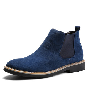 <span class=keywords><strong>2022</strong></span> botas Chukka de tobillo alto para hombres Material de cuero genuino botas <span class=keywords><strong>Chelsea</strong></span> para hombres zapatos de vestir de cuero - Product Image 2