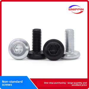 <span class=keywords><strong>Vite</strong></span> a macchina M5x12 in acciaio al carbonio temprato con <span class=keywords><strong>testa</strong></span> <span class=keywords><strong>svasata</strong></span> esagonale, zincatura bianca, bullone piatto nero, elementi di fissaggio - Product Image 2