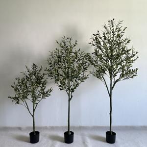 Personnaliser 90cm 120cm 150cm 180cm 210 <span class=keywords><strong>cm</strong></span> <span class=keywords><strong>Olivier</strong></span> en plastique Faux plantes en <span class=keywords><strong>pot</strong></span> <span class=keywords><strong>Olivier</strong></span> artificiel <span class=keywords><strong>pour</strong></span> la décoration intérieure de la maison - Product Image 4
