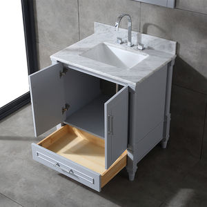 Meuble-lavabo de salle de bain haut de gamme de 30 pouces avec vasque en céramique et caractéristiques résistantes à l'eau - Product Image 4