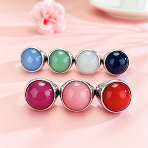 <span class=keywords><strong>Anillo</strong></span> de Acero Inoxidable con Piedra Negra, Diseño de Oso, Joyería de Moda de Alta Calidad, Marca Española - Product Image 1