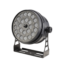 Projecteur LED PAR à zoom réglable 24x18W 6-en-1 RGBWA UV DMX512 professionnel pour église, mariage, discothèque, fête