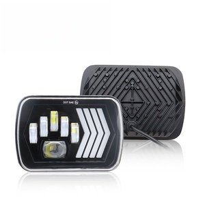 Phare LED H4 7 pouces 100W 6000K 6000 Lumens, étanche IP67, montage universel, phare carré pour voiture - Product Image 5