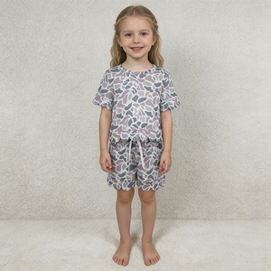 En stock : Ensembles de vêtements d'été pour filles, style camouflage, à volants, pour la mode enfant, prix usine, vente en gros - Product Image 4