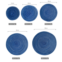 Napperons tressés en coton polyester résistant à la chaleur de noël tapis de plaque pour table à manger