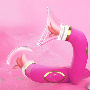 <span class=keywords><strong>Vibrator</strong></span> mit Saugfunktion für Frauen, Zungenleck-Stimulator für Klitoris und Brustwarzen, Masturbator und Massagegerät - Product Image 5