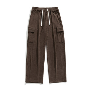 Pantaloni Sportivi da Uomo in Cotone, Jogger Personalizzabili con Logo, Pantaloni <span class=keywords><strong>Cargo</strong></span> in Velluto a Coste - Product Image 6