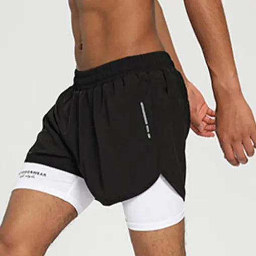Summer Men's 100% Polyester Gym Wear 5 Inch Inseam Jogger Shorts With Pocket Workout Quick Dry Boys Mesh Short Pants OEM