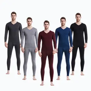 Good Price Classic Thermal Wear Men's Long Johns Set Male Thermal Underwear Suit 1 Top 1 Bottom