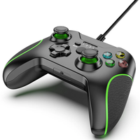 Accesorio para Videojuegos, Controlador de Juegos con Cable USB y Vibración de Doble Motor para PC Portátil XB1 Win, Compatible con Xbox One 1 Xbox1 Xboxone