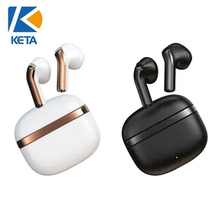 Neues Design True Wireless Stereo Typ C Kopfhörer Gold glänzender Design-Boots kopfhörer mit Mikrofon-TWS-Ohrhörern