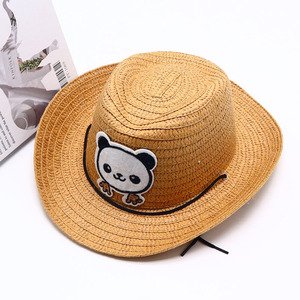 <span class=keywords><strong>Sombrero</strong></span> <span class=keywords><strong>de</strong></span> paja con protección solar <span class=keywords><strong>de</strong></span> verano para niños, <span class=keywords><strong>sombrero</strong></span> <span class=keywords><strong>de</strong></span> playa pequeño <span class=keywords><strong>de</strong></span> dibujos animados para niños y niñas, Material <span class=keywords><strong>de</strong></span> rafia informal, estilo Jazz para bebés, venta al por mayor - Product Image 2